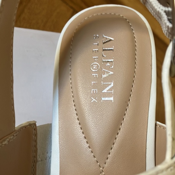 Alfani | Step N' Flex Gwenna Ring-Hardware Dress Sandals | White - Picture 3 of 5